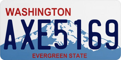 WA license plate AXE5169