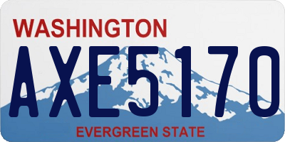 WA license plate AXE5170