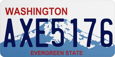 WA license plate AXE5176
