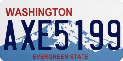 WA license plate AXE5199