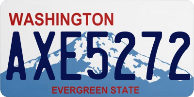 WA license plate AXE5272