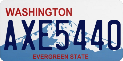 WA license plate AXE5440