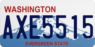 WA license plate AXE5515
