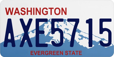 WA license plate AXE5715