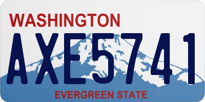 WA license plate AXE5741