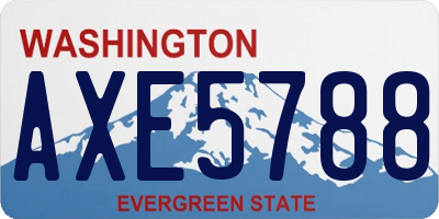 WA license plate AXE5788