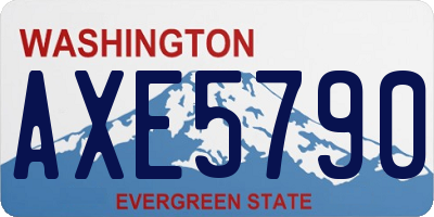 WA license plate AXE5790