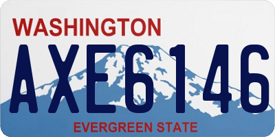 WA license plate AXE6146