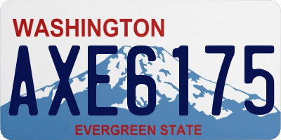 WA license plate AXE6175