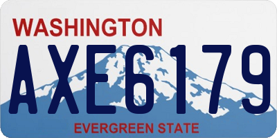 WA license plate AXE6179