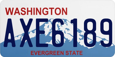 WA license plate AXE6189