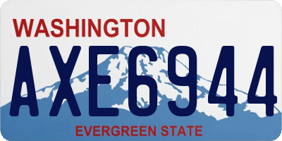 WA license plate AXE6944
