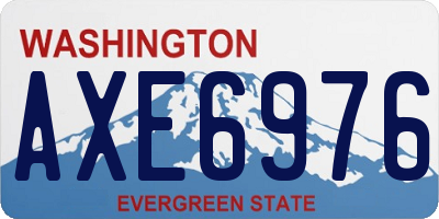 WA license plate AXE6976
