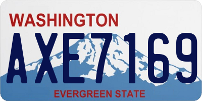 WA license plate AXE7169