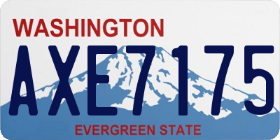 WA license plate AXE7175