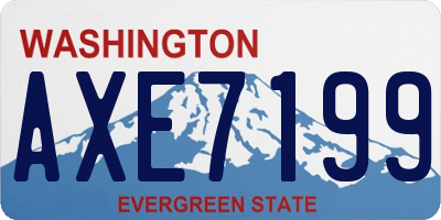 WA license plate AXE7199