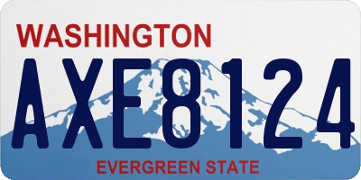 WA license plate AXE8124