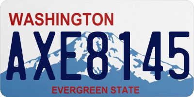 WA license plate AXE8145