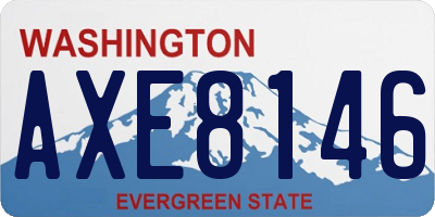 WA license plate AXE8146