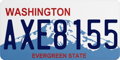 WA license plate AXE8155