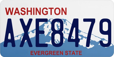 WA license plate AXE8479