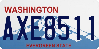 WA license plate AXE8511