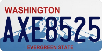 WA license plate AXE8525