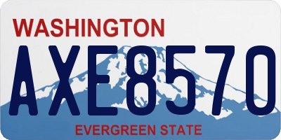 WA license plate AXE8570