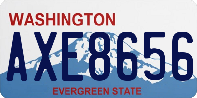WA license plate AXE8656