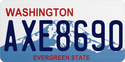 WA license plate AXE8690