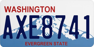 WA license plate AXE8741