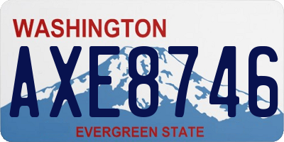 WA license plate AXE8746