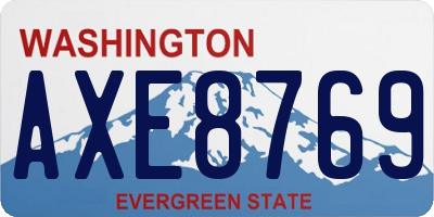 WA license plate AXE8769