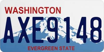 WA license plate AXE9148