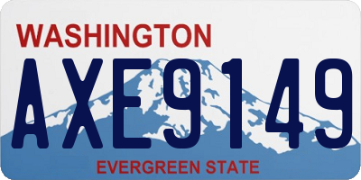 WA license plate AXE9149