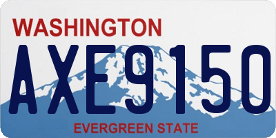 WA license plate AXE9150