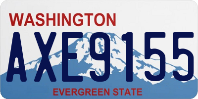 WA license plate AXE9155