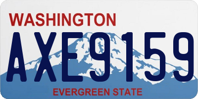 WA license plate AXE9159
