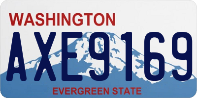 WA license plate AXE9169