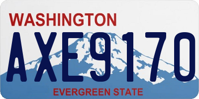 WA license plate AXE9170