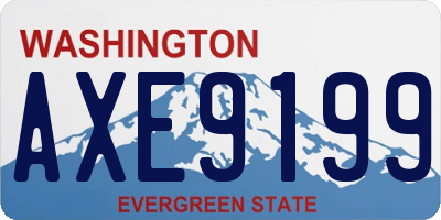 WA license plate AXE9199