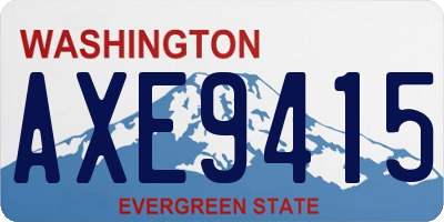 WA license plate AXE9415