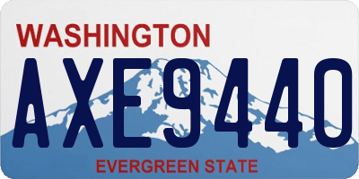 WA license plate AXE9440