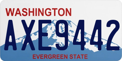 WA license plate AXE9442