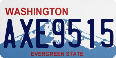 WA license plate AXE9515