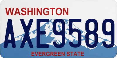 WA license plate AXE9589