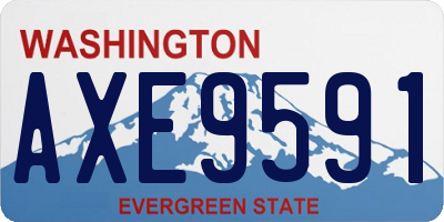 WA license plate AXE9591
