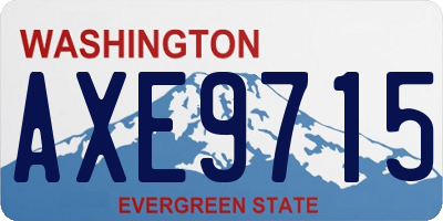 WA license plate AXE9715