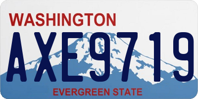 WA license plate AXE9719