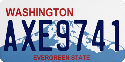 WA license plate AXE9741
